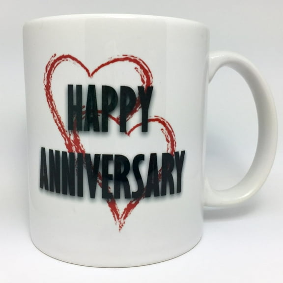 A150 Happy Anniversary coffee mug tea cup for couple parents 11 oz