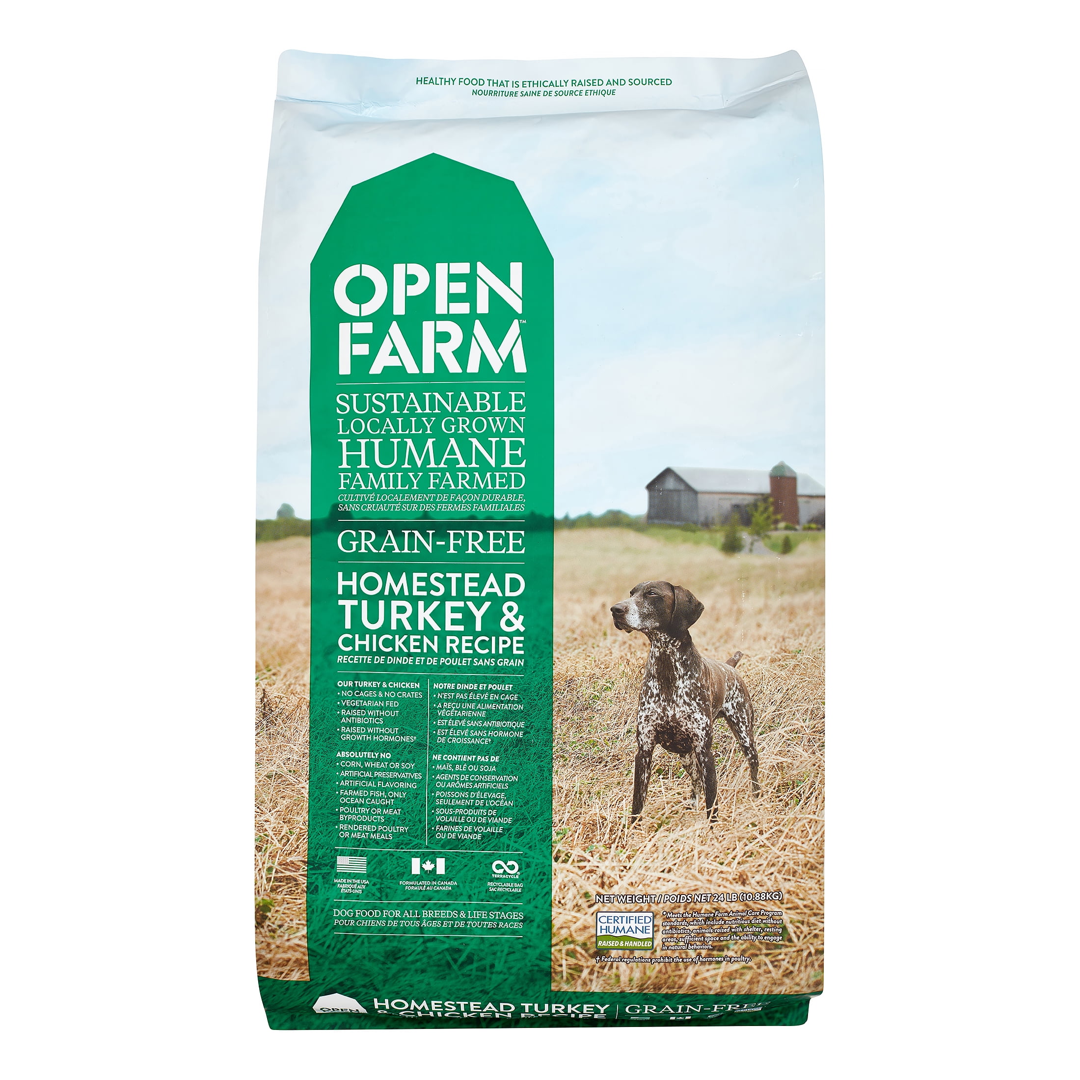Open Farm GrainFree Turkey & Chicken Recipe Dry Dog Food, 24 Lb