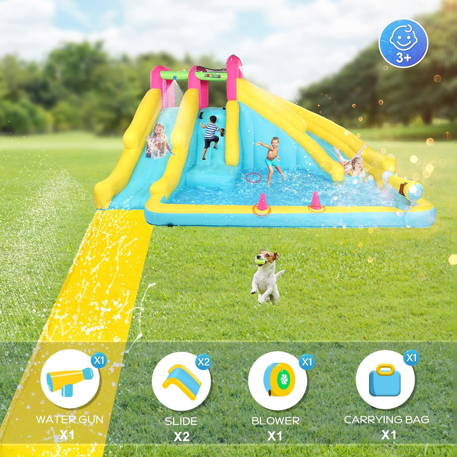JOYMOR 20FT Inflatable Water Slide with Pool