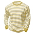 thumbnail image 5 of XIAONU Long Sleeve Tees For Couples Striped Pattern Tops Lightweight Casual Outing Shirts, 5 of 5