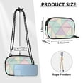 thumbnail image 4 of FORMRS Mini Crossbody Bag for Women Adjustable Shoulder Rope Travel Casual Phone Purse, Purple Geometric, 4 of 7