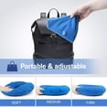 thumbnail image 2 of NOGIS Inflatable Donut Ring Cushion with Pump & Travel Bag - Diameter 38cm/15 inches - Orthopaedic Pillow Seat for Haemorrhoids, Tailbone Pain, Prostate - for Home, Car, Office（Blue）, 2 of 7