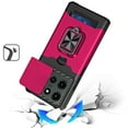 thumbnail image 2 of For Moto G Stylus 5G 2026/2025 Multi-Functional Card Magnetic Ring Stand Hybrid Camera Case Cover - Hot Pink, 2 of 3