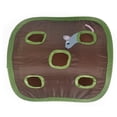 thumbnail image 1 of OUSITAID Cat Activity Play Rug  Interactive Puzzle Play Blanket with Fur Balls Tunnels Caves Scratch-Resistant Bed Toy Mat Hunt and Chase Center for Kitten  Ferret  Small Animals, 1 of 6