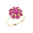 thumbnail image 1 of LBG British Made 14k White Gold Natural Ruby Womens Statement Ring - 33 size options - Size 8.75, 1 of 4