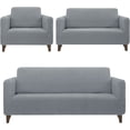 thumbnail image 1 of Cubre Sala Melocotton Ajustable Stretch Fit Elástico 3 Piezas Gris, 1 of 7