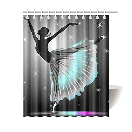 Classical Bath - MKHERT Classical Dancer Shower Curtain Bath Curtain Waterproof Fabric Polyester Curtains 60x72 inch