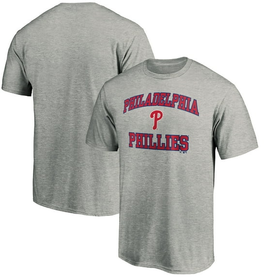 Men's Heather Gray Philadelphia Phillies Heart & Soul T-Shirt
