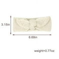 thumbnail image 3 of Yoyauz Bandana Baby Girl - Warm Rabbit Knot Headband, Knitted Bandana for Newborns, Toddlers & Children (One Size (2 Months to 7 Years), 3 of 7