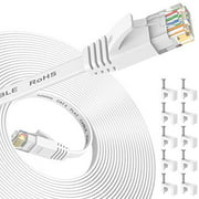 Ethernet Cable 20 ft, Cat 6e/Cat6 Ethernet Cable High Speed with Network Patch Cords, LAN Cable Clips&Rj45 Connector