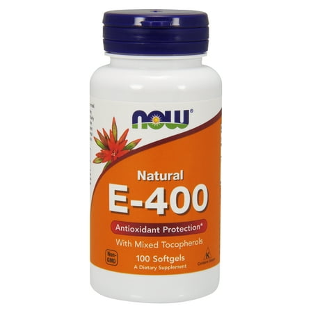 - NOW Supplements, Vitamin E-400 IU Mixed Tocopherols, 100 Softgels