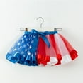 thumbnail image 2 of XQYLOS Patriotic Tutu Set with Star Hair Clips, Red White Blue Crinkle Tulle Dance Skirt for 4th of July, Independence Day Pageant Skirt for Girls, Fireworks Celebration Ballet Outfit, 2 of 7