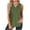 Solid Color-Army Green, variant on Jewelreauty Women Casual Waffle Tank Tops Summer V Neck Sleeveless Tunic Shirts Loose Fitting Solid Tees (S, Black)