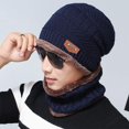 thumbnail image 2 of GRNSHTS Warm Winter Beanie Hat & Scarf Set Stylish Knit Skull Cap for Men Women (Blue), 2 of 6