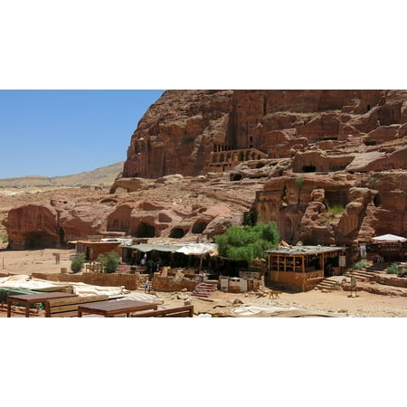 LAMINATED POSTER Traditional Jordan Petra Arabian Ancient Cafe Poster Print 11 x