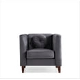 thumbnail image 3 of Uspridefurniture Chesterfield Chair, Gray, 3 of 5