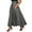Gray, variant on High Waist Wide Leg Palazzo Pants for Women with Pockets Elegant Long Flared Skirt Trousers Flowy Maxi Style Wine 2XL