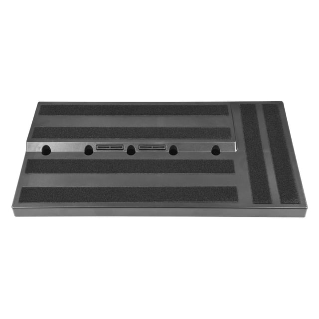 Compact Dual-Level Guitar Pedal Board with Integrated Cable Management, Non-Slip Base, and Travel Bag for Musicians on the Go