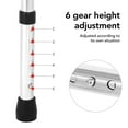 thumbnail image 4 of Déambulateur Pliant pour Aînés, Acier Inoxydable Épaissi, Réglage de Hauteur de Barre Croisée, Maintien de la Sécurité, Forte Capacité de Charge, Déambulateur Pliant pour Usage Quotidien, 4 of 8