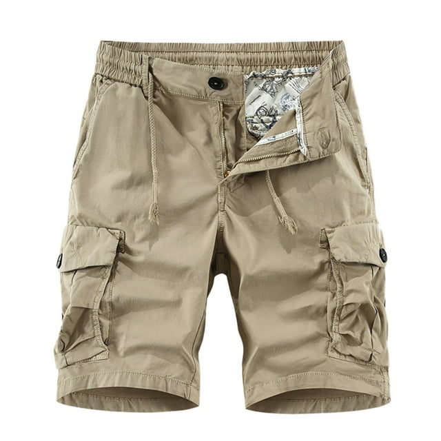WILLBEST Pantalones Cortos Deportivos para Hombre, Nuevos Pantalones Cortos Negros de Verano para Hombre, Pantalones de Cinco Cuartos de Cuerda, Pantalones Casuales de Moda para Hombre, Ajuste Holgado