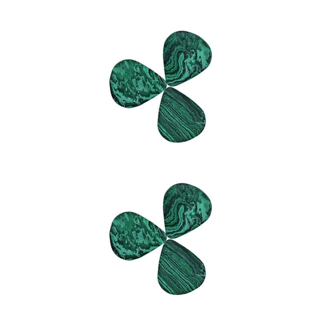 Eigraketly 3 Pieces Fingers Picks Wear-Resistant Malachite Parts Musical Thickness Pick Acoustic Ukulele Mandolin Accessory Smooth Bass Como se muestra 2piezas Eigraketly CBP470853