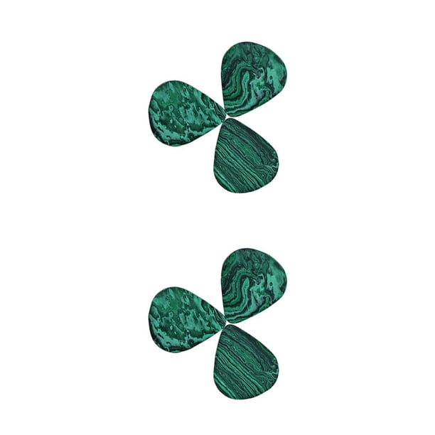 Advancent 3 Pieces Fingers Picks Wear-Resistant Malachite Parts Musical Thickness Pick Acoustic Ukulele Mandolin Accessory Smooth Bass Como se muestra 2piezas Advancent CBP470853