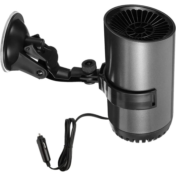 Calentador portátil para automóvil, filtro antivaho de 12 V, calentador de ventilador para automóvil de 150 W, encendedor de cigarrillos para calentar y enfriar, fácil rotación de 360