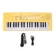 thumbnail image 2 of Teclado de piano electrónico para niños, 37 teclas, instrumento educativo de juguete con micrófono, color amarillo, 2 of 15