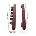 thumbnail image 2 of HONMEET 2Sets Wall Mount Pool Stick Holder Rack 6 Slot Wooden Cue Organizer in Dark Red for Game Room, 2 of 6