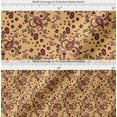 thumbnail image 2 of Soimoi Orange Cotton Poplin Fabric Floral & Paisley Fabric Prints By Yard 56 Inch Wide, 2 of 7