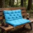 thumbnail image 2 of Bench Cushions for Outdoor Furniture Porch Patio Swing Chair Replacement Thick Cushion with Backrest 2 or 3 Person Waterproof 40x40 Inch, 2 of 4