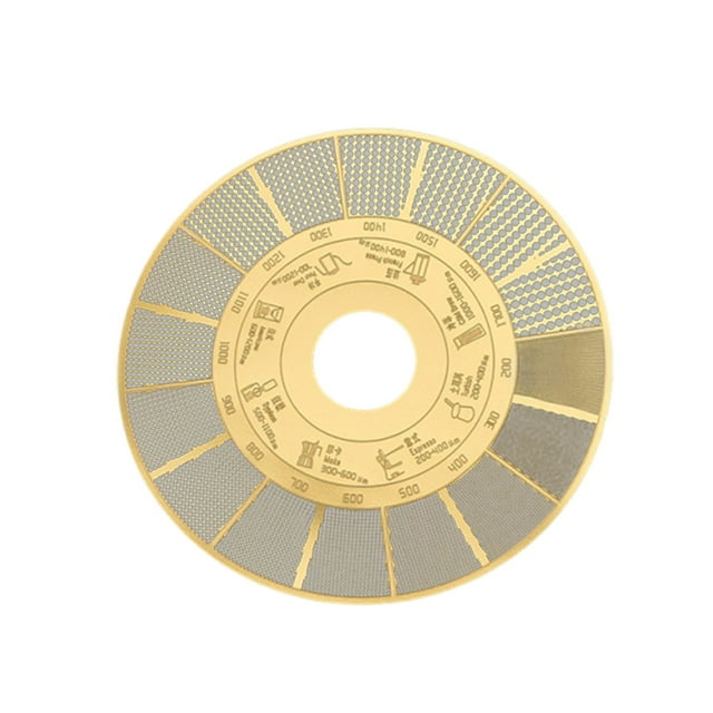 veasfak Coffee Grind Measuring Ruler Coffee Bean Grind Measuring Accessories for Bar Disc Gold