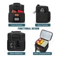 thumbnail image 5 of Holuxer Tactical Lunch Bags for Men, Large Expandable Insulated Lunch Box with Flag, Durable Waterproof Leakproof Cooler Bag for Adults/Women/Work Outdoor Beach Trips, 20 Cans/16 L, Black, 5 of 9