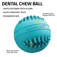 thumbnail image 2 of Playology Dog Toys | Dental Chew Ball For Senior Dogs, Peanut Butter Scented Toy - Medium, 2 of 6