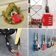 thumbnail image 6 of Locks for Locker, 4 Digit Combination Locks for Luggage Locker Storage Box Warehouse Bike Fence School Gym Red, 6 of 10