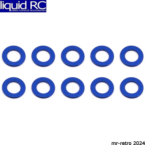 ASC31381 Associated 5.5x0.5mm Aluminum Ball Stud Washer (Blue) (10) ASC31381