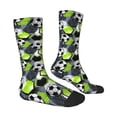 thumbnail image 3 of Uemuo Football Pattern Women's Crew Socks, Soft Durable Breathable Moisture-Wicking with Odor Control Cotton socks, 3 of 9