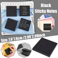 thumbnail image 5 of UOYOTT Black Sticky Notes 2.99*2.99inch 50Sheets/Pad Self-Stick Notes Pads GX, 5 of 5