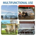 thumbnail image 5 of 1 Rainproof Sheet Clear Tarps 2 Pack 6.5X13 Ft Clear Tarp Transparent Clear Vinyl Patio Enclosure Clear Tarps with Tarp Cover for Plants Greenhouse Balcony Garden and Pet Hutch Roof, 5 of 9