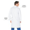 thumbnail image 3 of Landau 3 Pocket Lab Coat Men's - Classic Relaxed Fit, 5 Button, Full Length, Antimicrobial 3145, 3 of 5