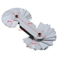 thumbnail image 3 of 32pcs R15-25A7C08 High Precision Stainless Steel Radius Gauge Sample R Gauge With 15-25 Blades Range For Industrial Measurement ,Easy Identification, 3 of 6