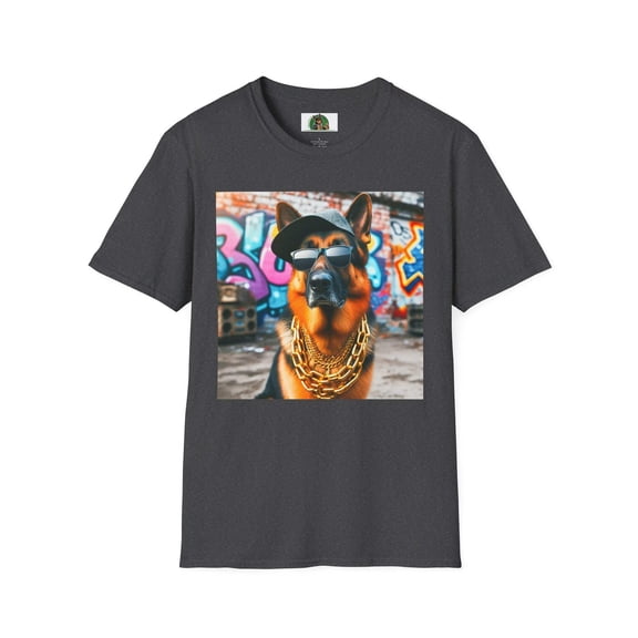 German Shepherd gangster shirt