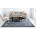 thumbnail image 4 of Rugs.com Oregon Collection Rug – 6 Ft Square Blue Low-Pile Rug Perfect For Living Rooms, Kitchens, Entryways, 4 of 9