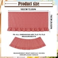 thumbnail image 3 of 6 Ft Table Skirt, Ruffled Checkered Table Cover, Buffalo Plaid Table Skirt, Gathered Tablecloth Skirt, Teacher Desk Skirt, Grid Pattern Table Drape for Banquet & Farmhouse Decoration, 3 of 5