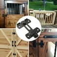 thumbnail image 4 of Matte Black Stainless Steel Gate Latches Flip Latch Safety Door Bolt Latch Lock, 4 of 5