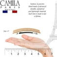 thumbnail image 2 of Camila Paris CP3190 French Hair Barrette Clip for Girls, Red, Rubberized Automatic Clasp Strong Hold Grip Hair Clips for Women, No Slip and Durable Styling Girls Hair Accessories, Made in France, 2 of 12