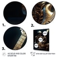 thumbnail image 3 of Designart "Gold Skeleton Rocking Out" Fashion Canvas Wall Art, 3 of 5