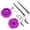 Purple, variant on Ohmyroo Adjustable Bicycle Training Wheels For 12 To 20 Inch Bicycles Stable Balance Supports For Beginners