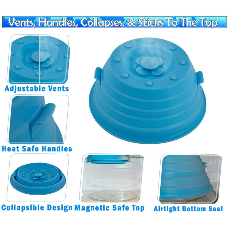 CookCraft Collapsible Silicone Glass Microwave Cover & Lid