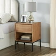 thumbnail image 5 of NPD Furniture Hathaway 18" 1-drawer Wood Nightstand in Newton Brown/Black, 5 of 7